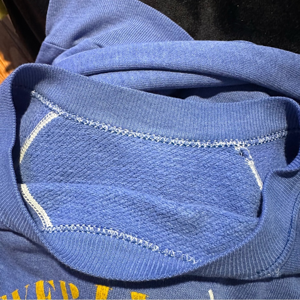 Vintage 80s Beverly Hills Polo Club Crewneck Sweatshirt Blue - Picture 7 of 8
